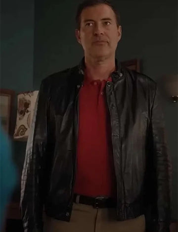 Michael Barnett Good American Family Leather Jacket