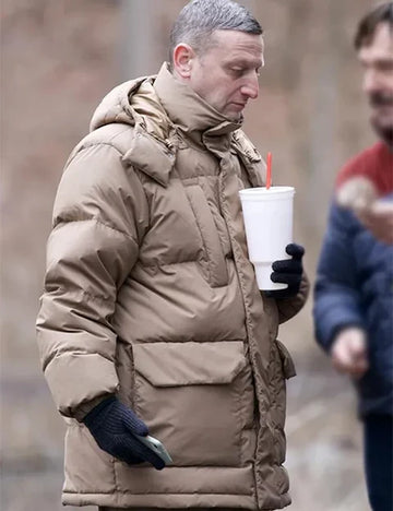 Tim Robinson Friendship Beige Puffer Jacket