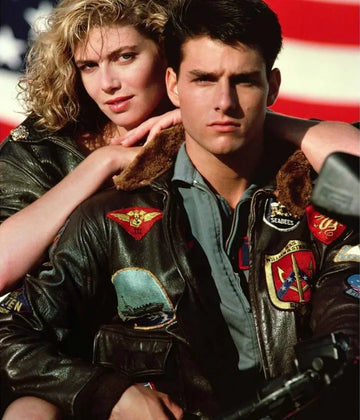 Top Gun Bomber Brown Leather Jacket