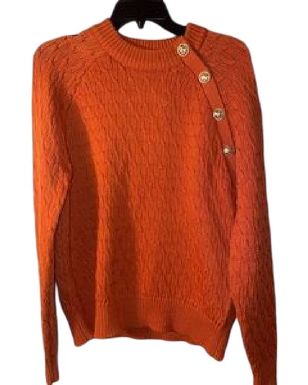 Call It What It Is Camilla Luddington Orange Sweater