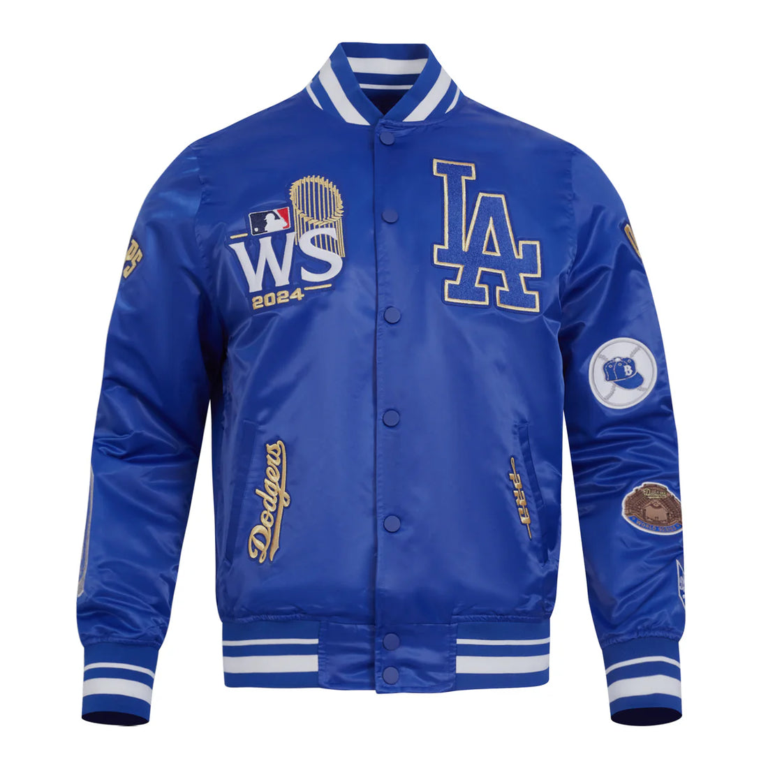 Pro Standard Los Angeles Dodgers 8 Time 2024 World Series Champions Satin Jacket