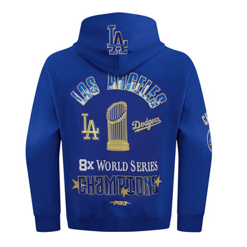 Pro Standard Los Angeles Dodgers 8 Time 2024 World Series Champions Royal Pullover Hoody
