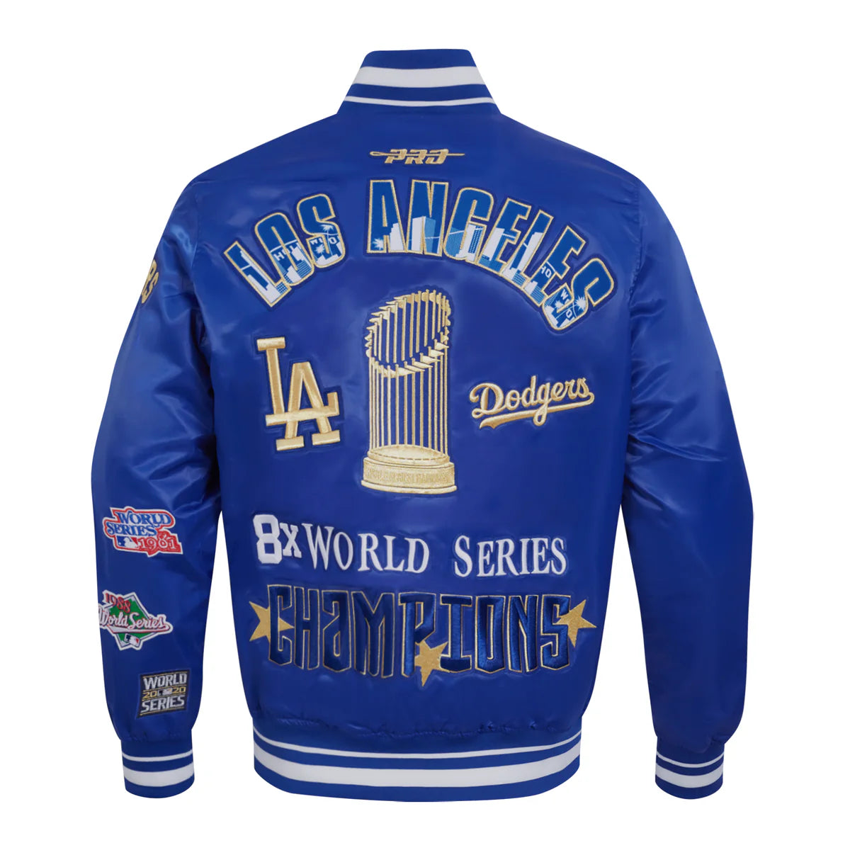 Pro Standard Los Angeles Dodgers 8 Time 2024 World Series Champions Satin Jacket