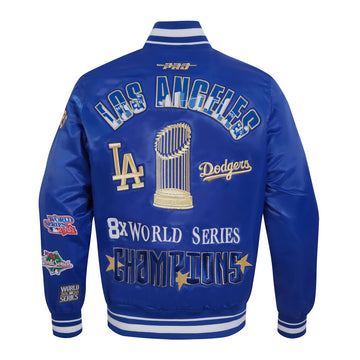 Pro Standard Los Angeles Dodgers 8 Time 2024 World Series Champions Satin Jacket