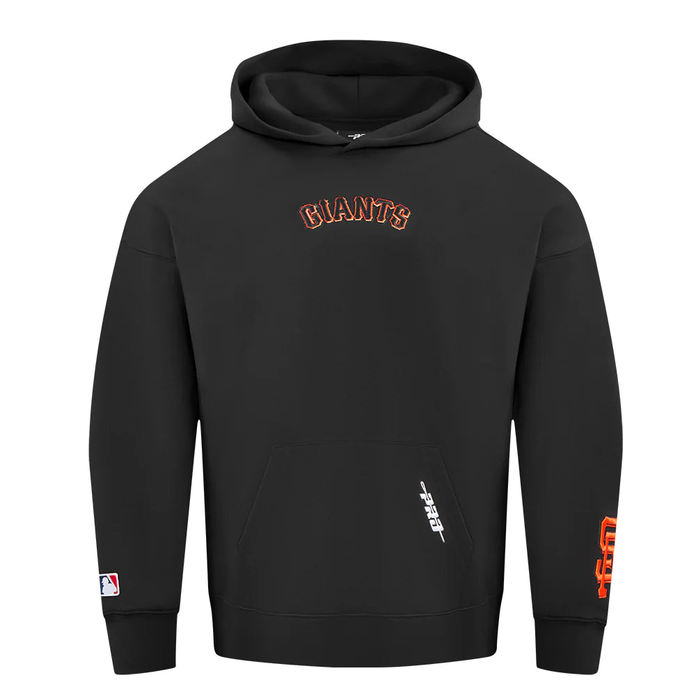 Pro Standard San Francisco Giants Wingspan Drop Shoulder Black Hoody