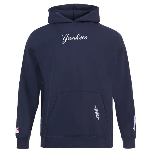 Pro Standard New York Yankees Wingspan Drop Shoulder Navy Hoody