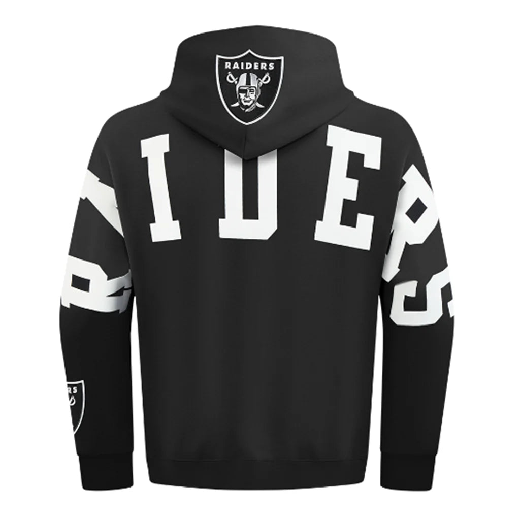 Pro Standard Las Vegas Raiders Wingspan Drop Shoulder Black Hoody