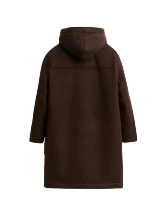 North of North Anna Lambe Brown Wool Shearling Coat
