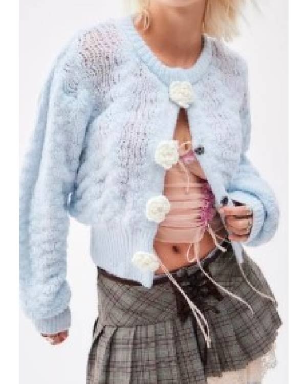 Olivia Attwood The Price of Perfection S02 Blue Flower Cardigan