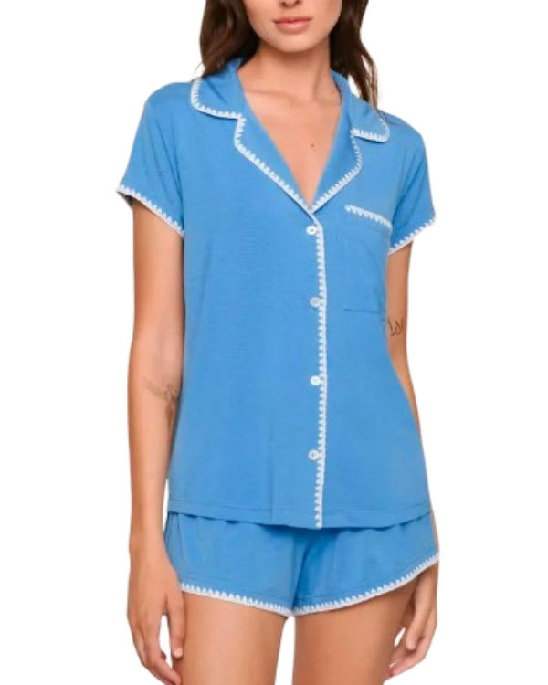 Ginny & Georgia Brianne Howey Blue Pajamas