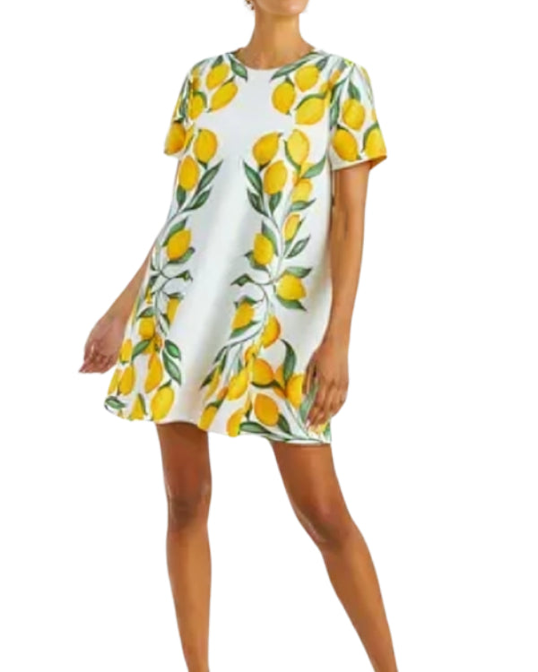 Love Hotel S01 Shannon Beador Lemon Print Dress