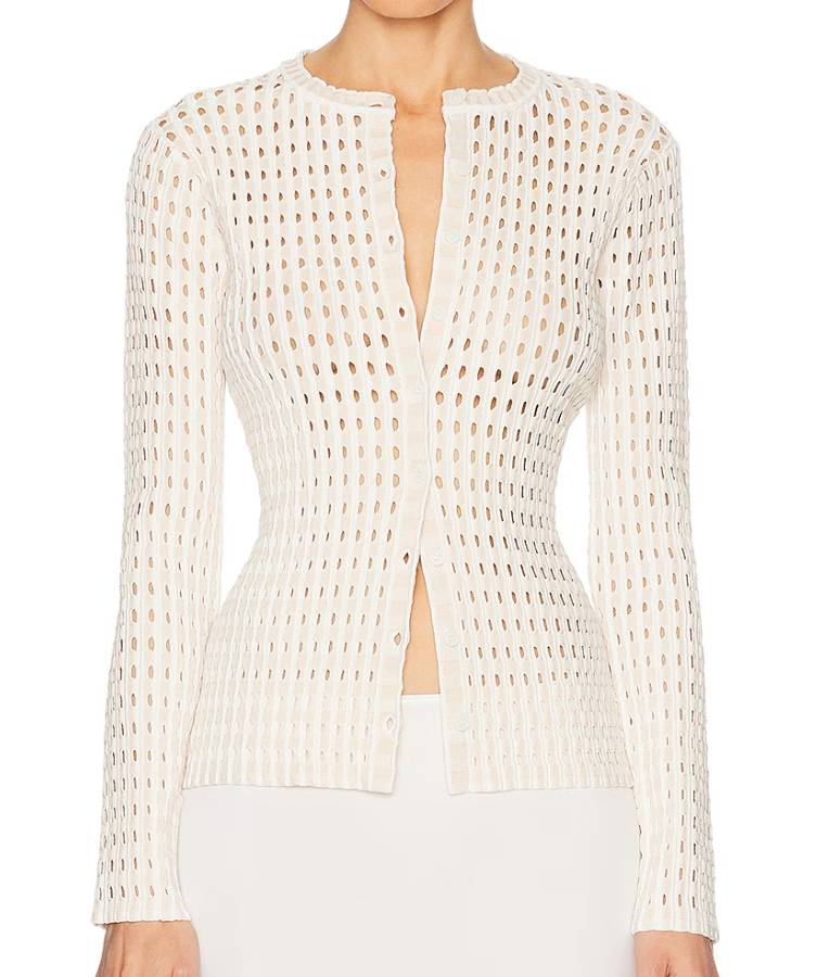 9-1-1 Athena Grant White Cardigan