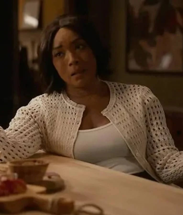 9-1-1 Athena Grant White Cardigan