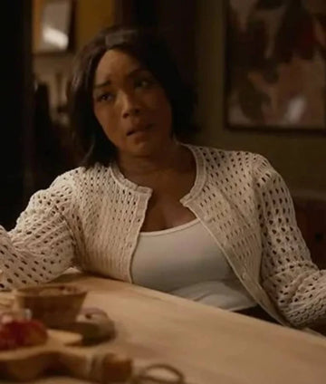 9-1-1 Athena Grant White Cardigan