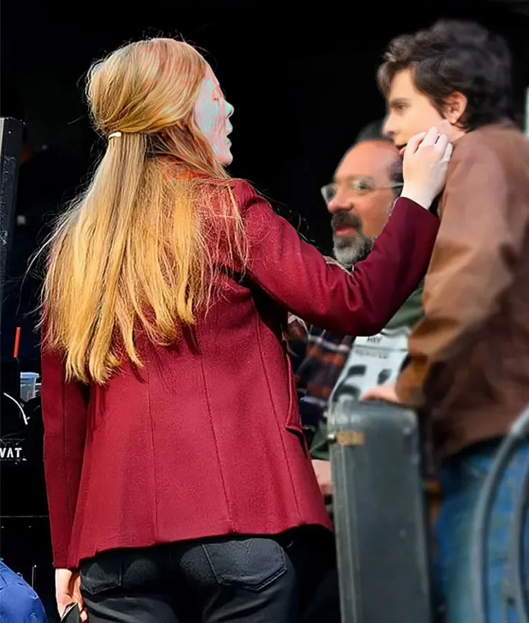 A Complete Unknown Elle Fanning Coat Jacket