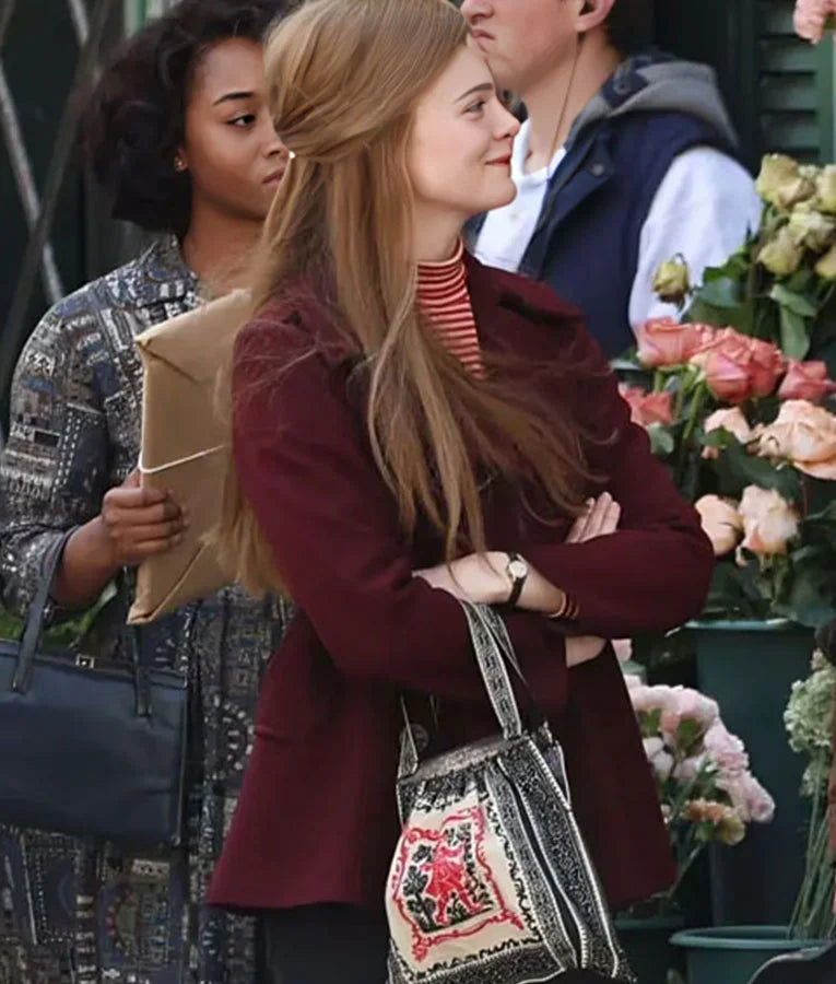 A Complete Unknown Elle Fanning Coat Jacket