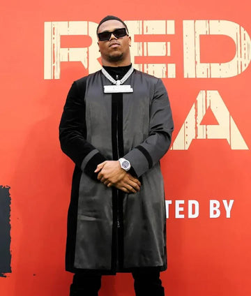 Abdul Carter 2025 NFL Draft Red Carpet Black Long Coat