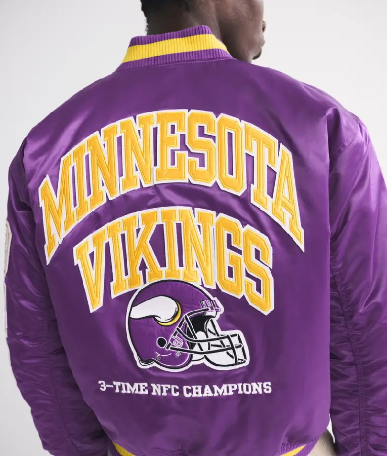 Minnesota Vikings Varsity Bomber Jacket