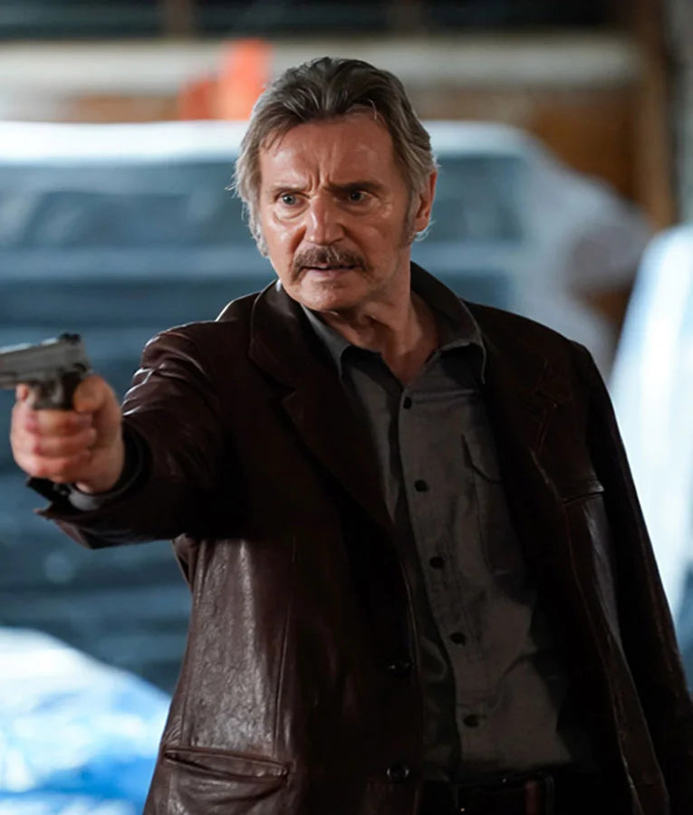 Absolution 2024 Liam Neeson Leather Jacket