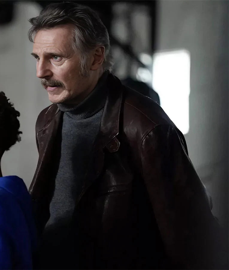 Absolution 2024 Liam Neeson Leather Jacket