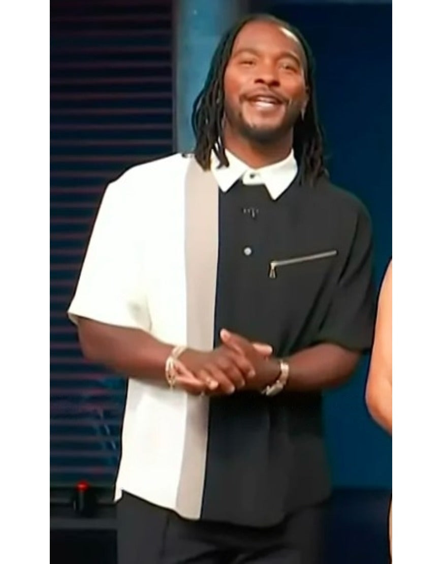 Access Hollywood 2025 Scott Evans Colorblock Shirt