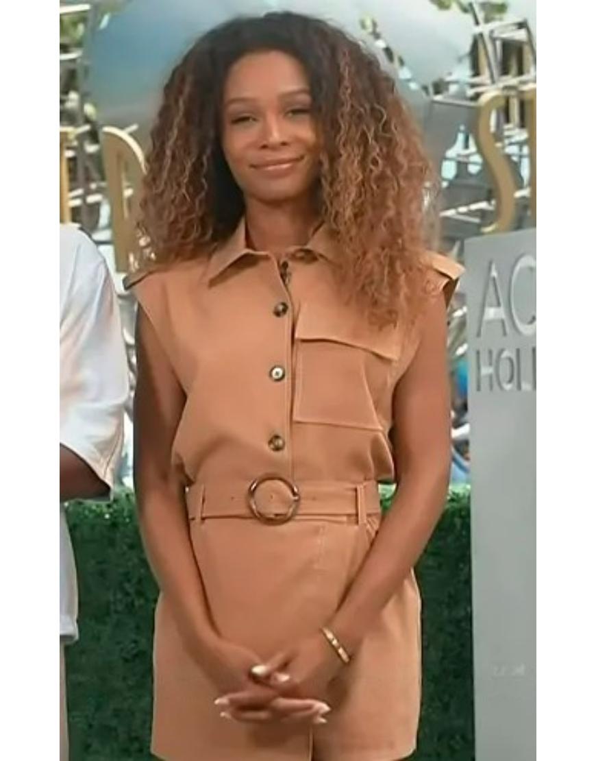 Access Hollywood 2025 Zuri Hall Belted Romper