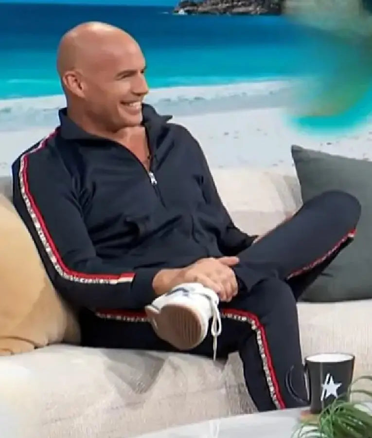 Access Hollywood Billy Zane Navy Track Jacket
