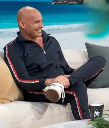 Access Hollywood Billy Zane Navy Track Jacket
