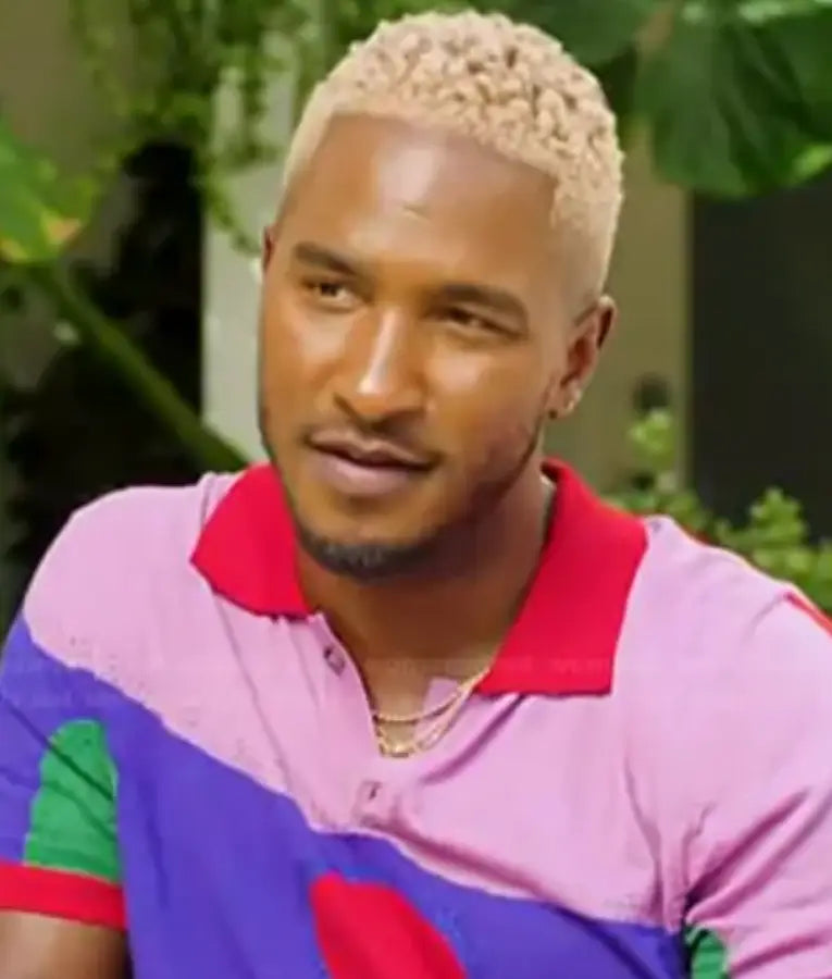 Access Hollywood Scott Evans Colorblock Polo Shirt