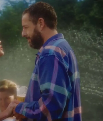 Happy Gilmore 2 Adam Sandler Multicolor Plaid Shirt
