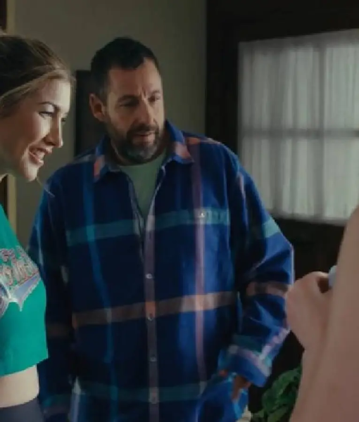Happy Gilmore 2 Adam Sandler Multicolor Plaid Shirt