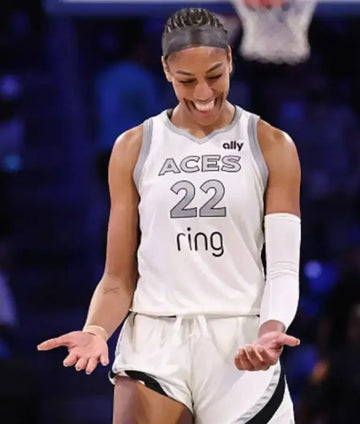 A’ja Wilson Las Vegas Aces White Jersey