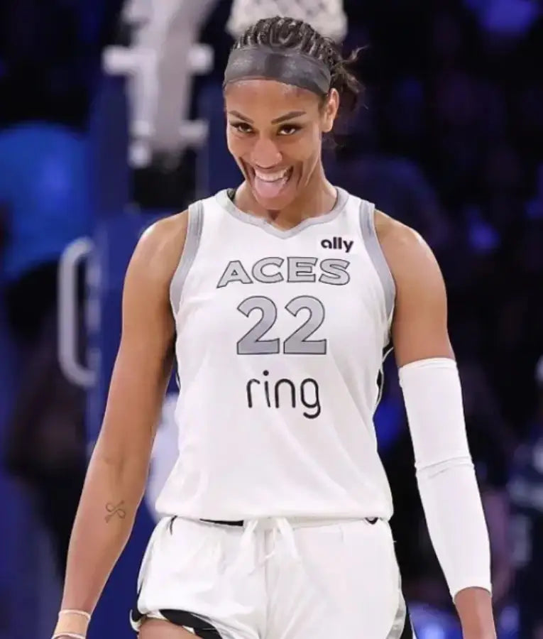 A’ja Wilson Las Vegas Aces White Jersey
