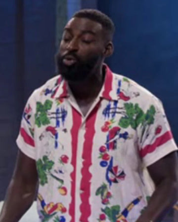 Alex Vs America S04 Eric Adjepong Garden Print Shirt