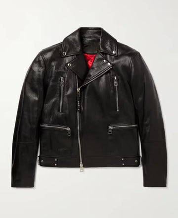 Alexander Mcqueen Biker Slim Fit Leather Jacket