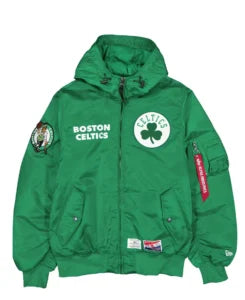 Alpha Industries X Boston Celtics Hooded Bomber Jacket