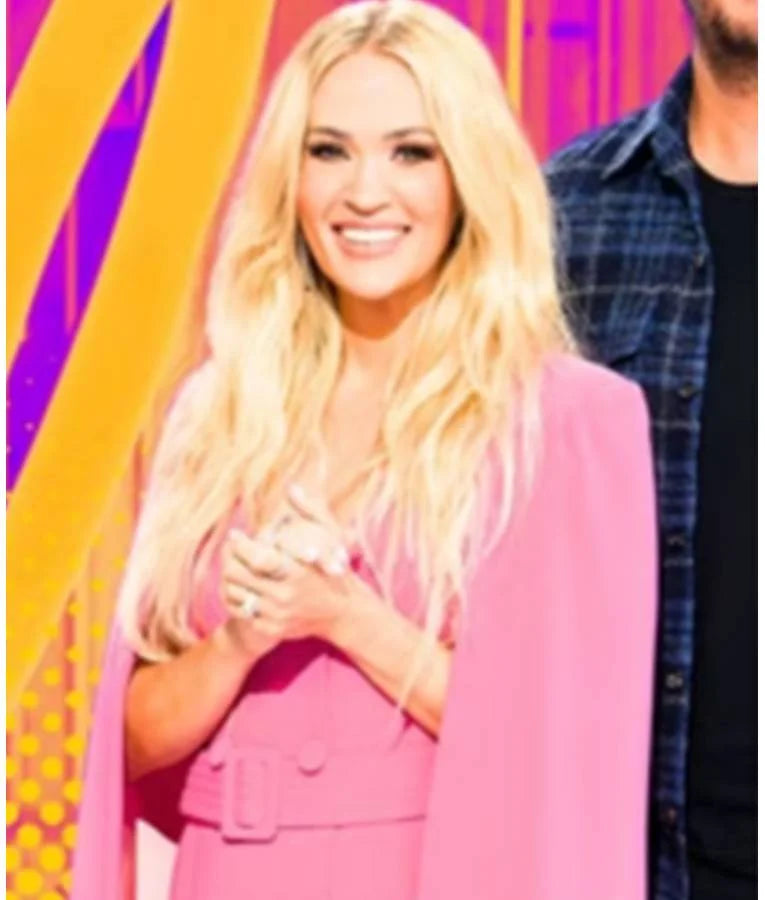 American Idol S23 Carrie Underwood Pink Blazer Dress