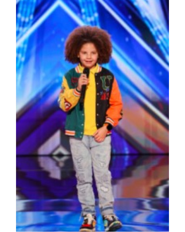 Americas Got Talent S20 King Moore Colorblock Varsity Jacket