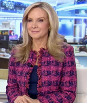 Americas Newsroom 2025 Dana Perino Tweed Check Jacket