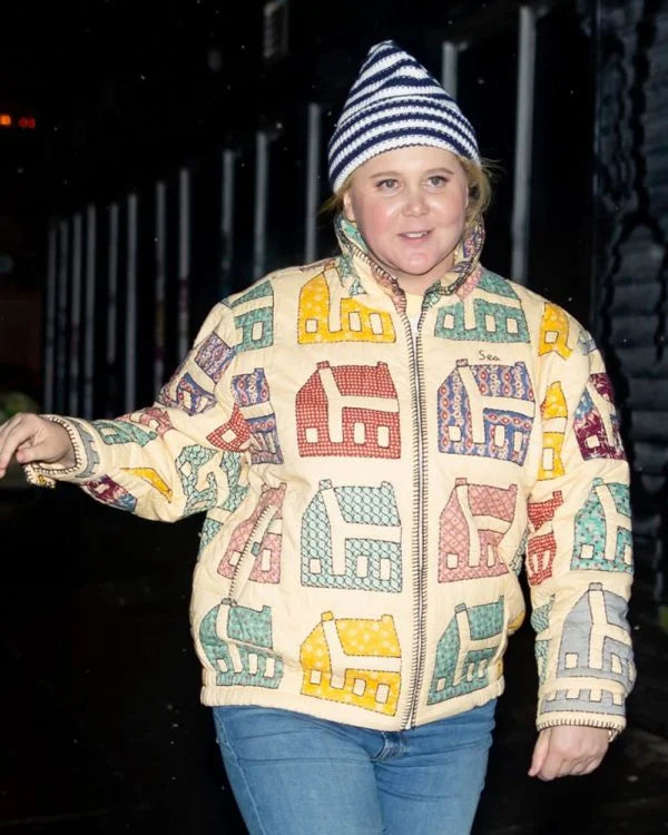 Amy Schumer NYC 2025 Colorful Sea Jacket