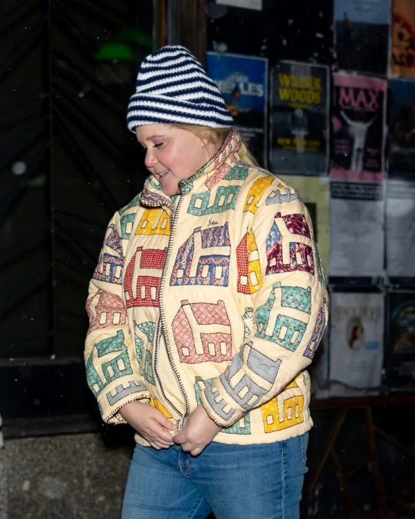 Amy Schumer NYC 2025 Colorful Sea Jacket