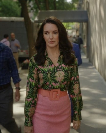 And Just Like That Charlotte York Green Blouse