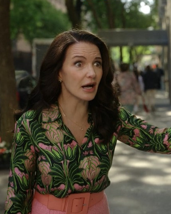 And Just Like That Charlotte York Green Blouse