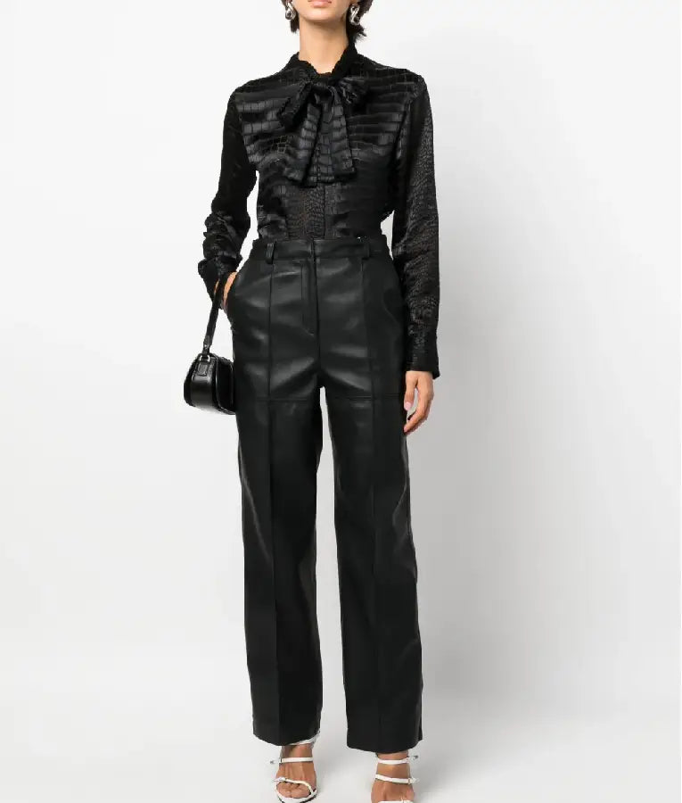 And Just Like That S03 Lisa Todd Wexley Croc Embossed Shirt