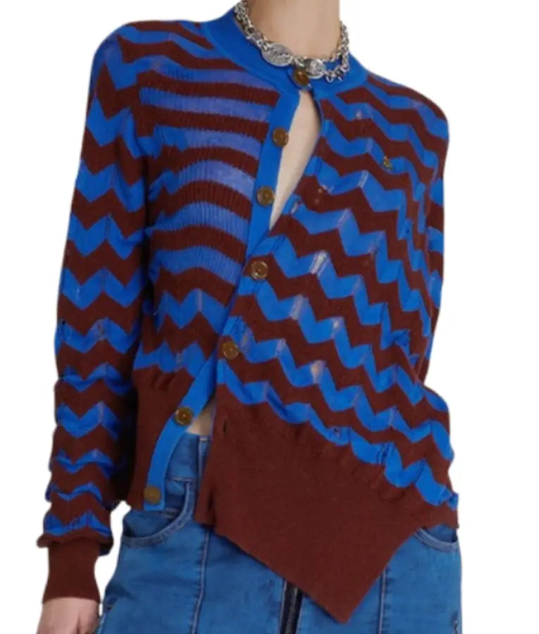 And Just Like That Sarah Jessica Parker Chevron Cardigan