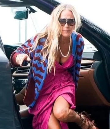 And Just Like That Sarah Jessica Parker Chevron Cardigan