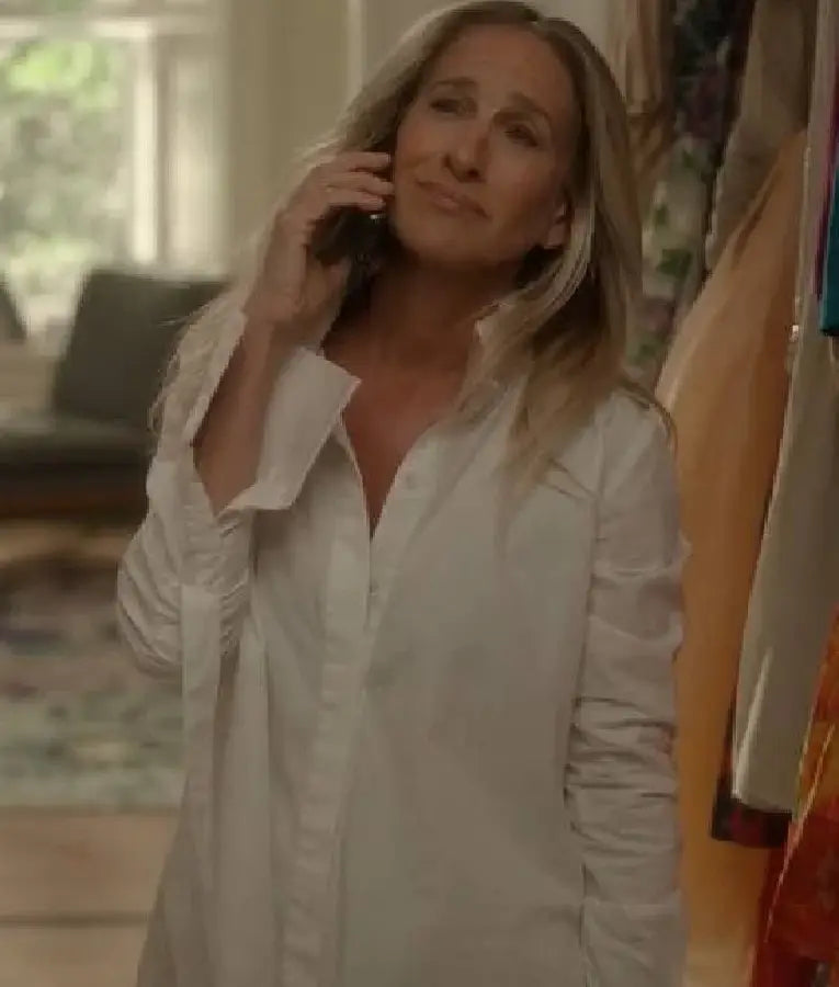 And Just Like That Sarah Jessica Parker White Shirt
