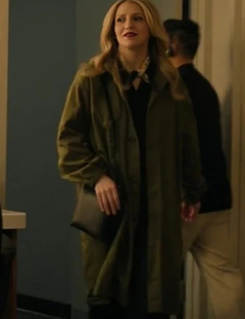 Annaleigh Ashford Happy Face Green Coat