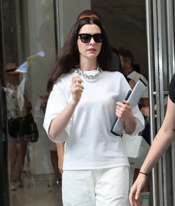 Anne Hathaway Devil wears Prada 2 White Shirt