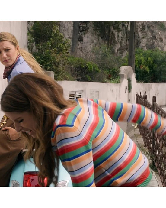 Another Simple Favor 2025 Anna Kendrick Striped Sweater